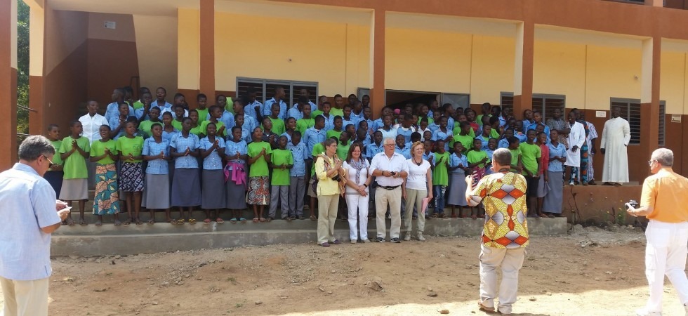 La scuola di Yakabissi nel Nord del Benin e intitolata all'insegnate e dirigente scolastico Maria Cristina Santuari